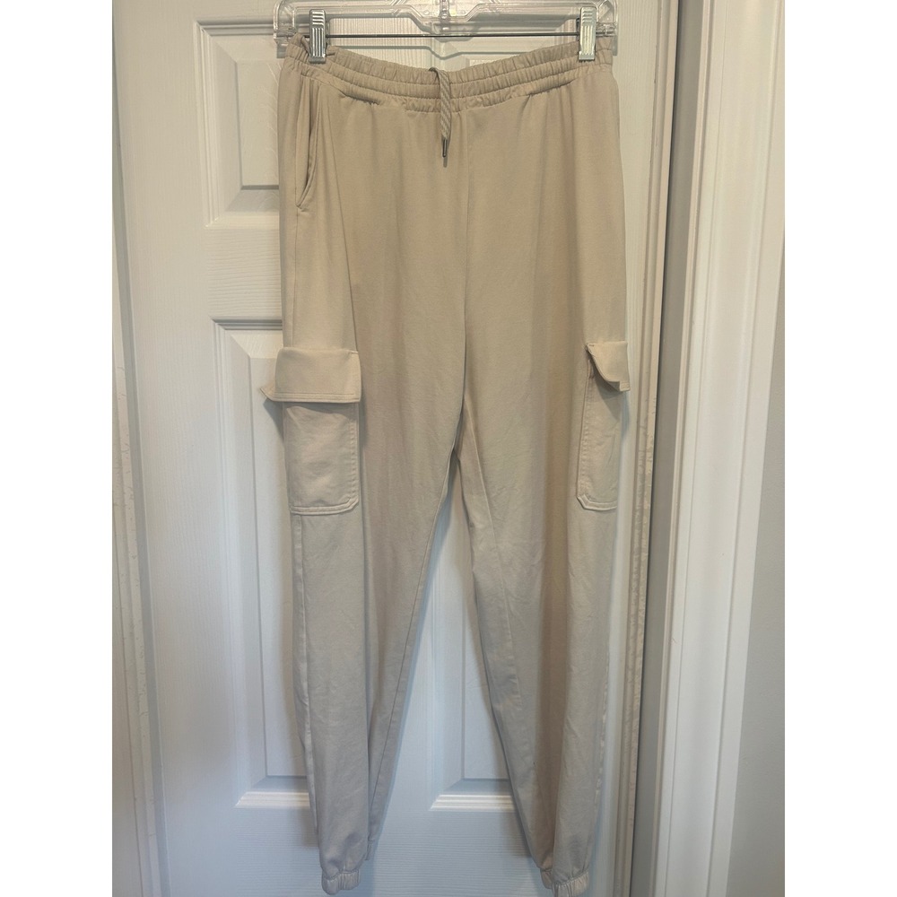 Vuori Boyfriend Cargo Jogger Beige Sand Sweatpants VW4062 Womens Small